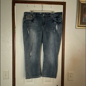 New Directions Weekend Denim Capris